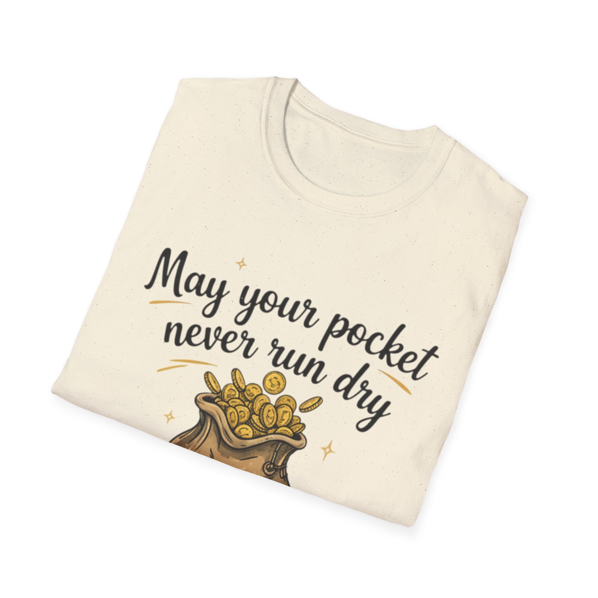 Funny Gift T-Shirt for Him - "May Your Pocket Never Run Dry" Humor, Husband Present, Comic Tee for Birthday, Anniversary, and Special [...]