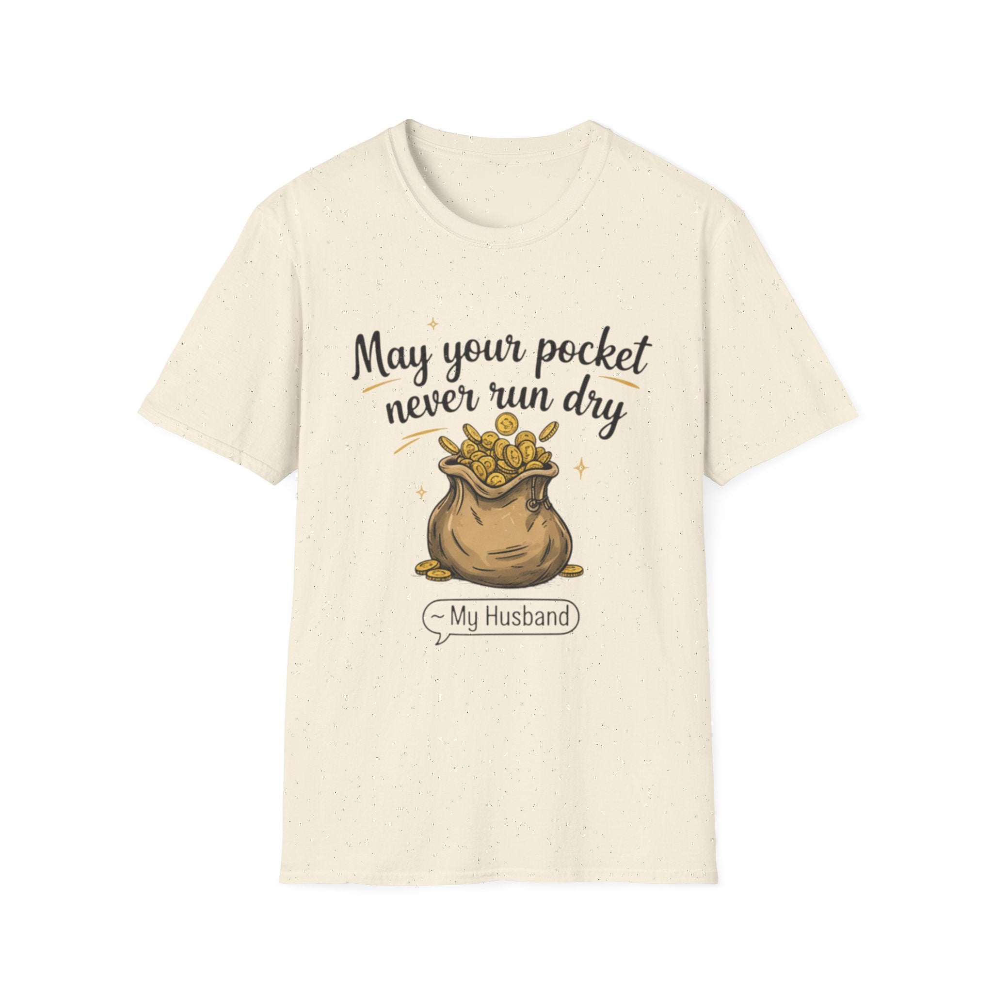 Funny Gift T-Shirt for Him - "May Your Pocket Never Run Dry" Humor, Husband Present, Comic Tee for Birthday, Anniversary, and Special [...]