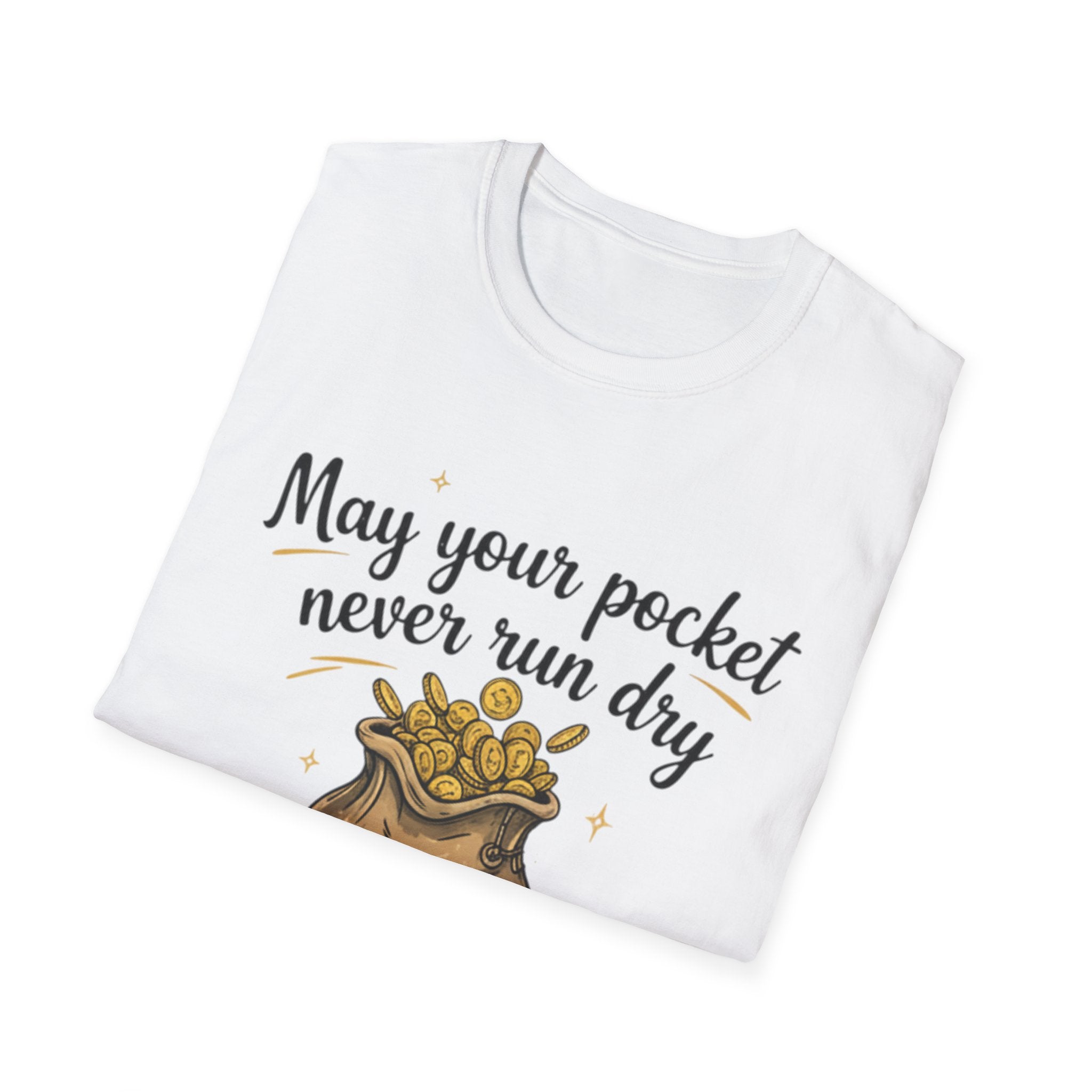Funny Gift T-Shirt for Him - "May Your Pocket Never Run Dry" Humor, Husband Present, Comic Tee for Birthday, Anniversary, and Special [...]