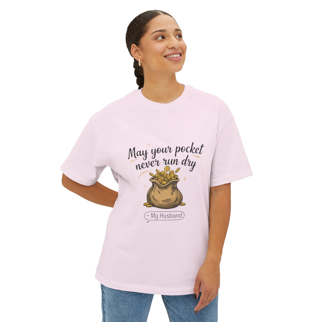 Cute Motivational Gift Tee for Him, Funny Husband Shirt, Gift for Anniversary, Birthday, Casual Outing, Unisex Boxy T-Shirt